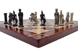 playminds Roman Warrior Handcrafted Metal Chess Set
