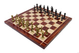 playminds Gold & Black Roman Handcrafted Metal Chess Set