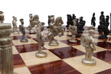 playminds Roman Warrior Handcrafted Metal Chess Set