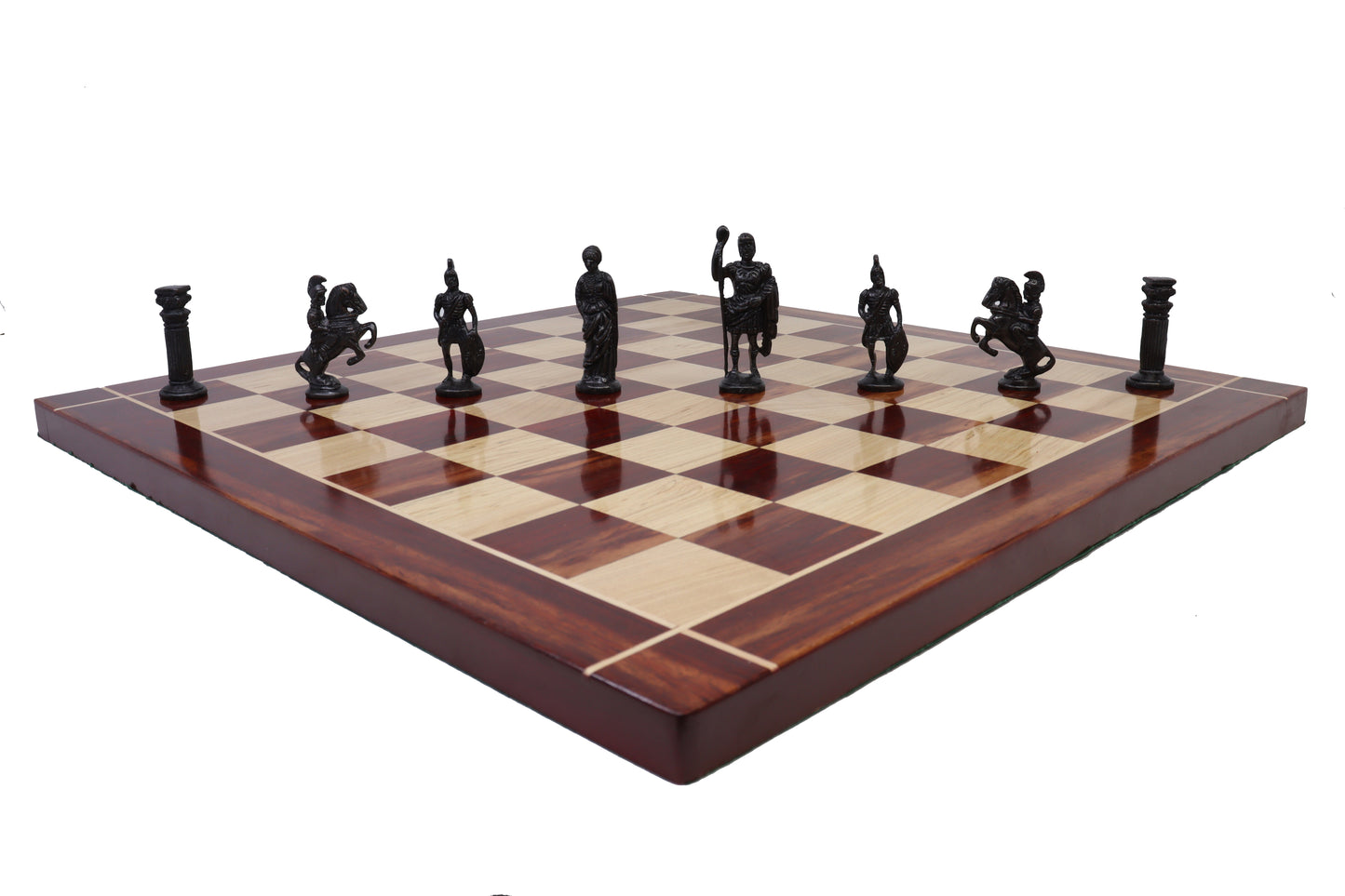playminds Roman Warrior Handcrafted Metal Chess Set
