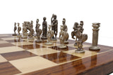 playminds Ancient Roman Empire Luxury Metal Chess Set