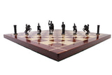 playminds Gold & Black Roman Handcrafted Metal Chess Set