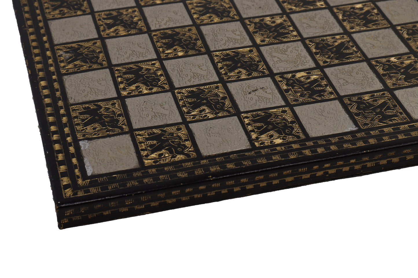 playminds 21" Luxury Roman Empire Minimalist Metal Chess Set | Bud Rosewood & Maple