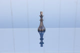 playminds 21" Luxury Roman Empire Metal Chess Set | Artisan Bud Rosewood & Maple