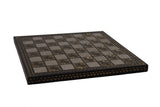 playminds 21" Luxury Roman Empire Minimalist Metal Chess Set | Bud Rosewood & Maple