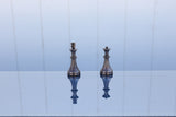 playminds 21" Luxury Roman Empire Metal Chess Set | Artisan Bud Rosewood & Maple