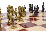 playminds Gold & Black Roman Handcrafted Metal Chess Set